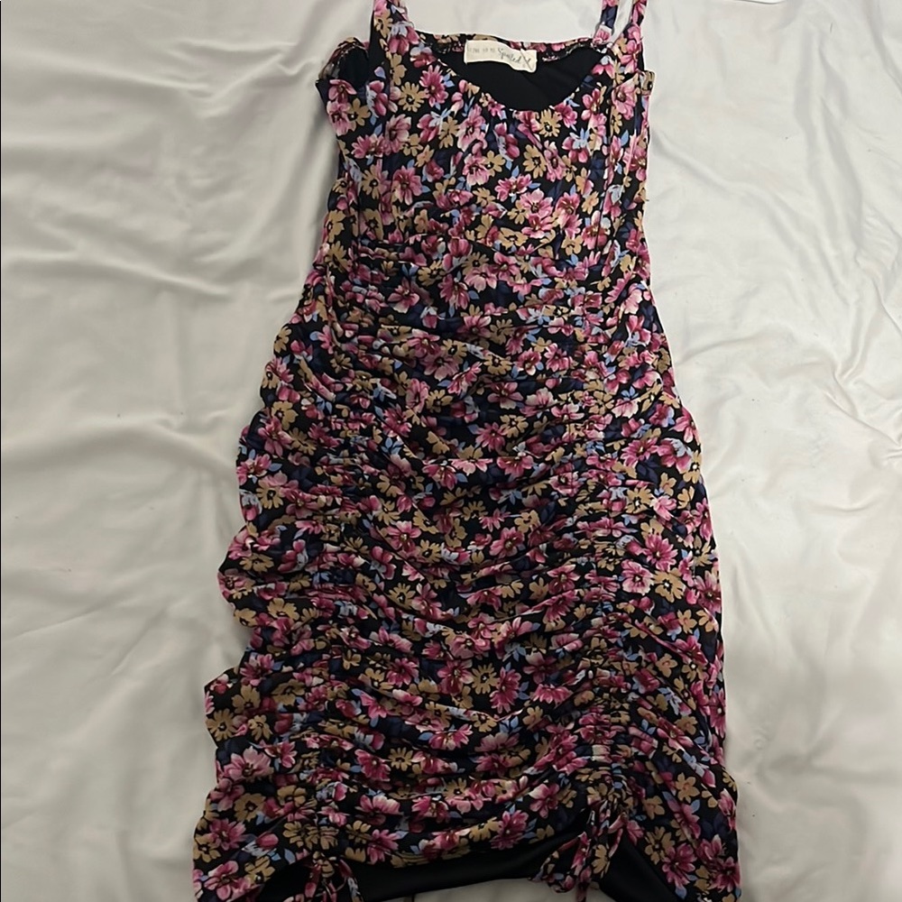 Floral Ruched Dress